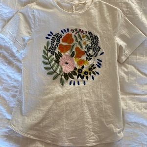 Roolee Floral Embroidered T-Shirt